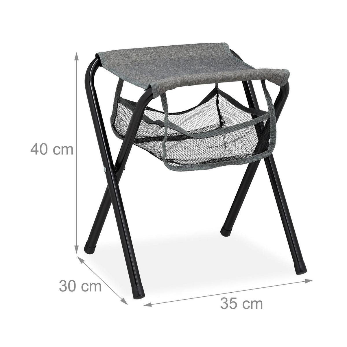 Folding camping chair with bag