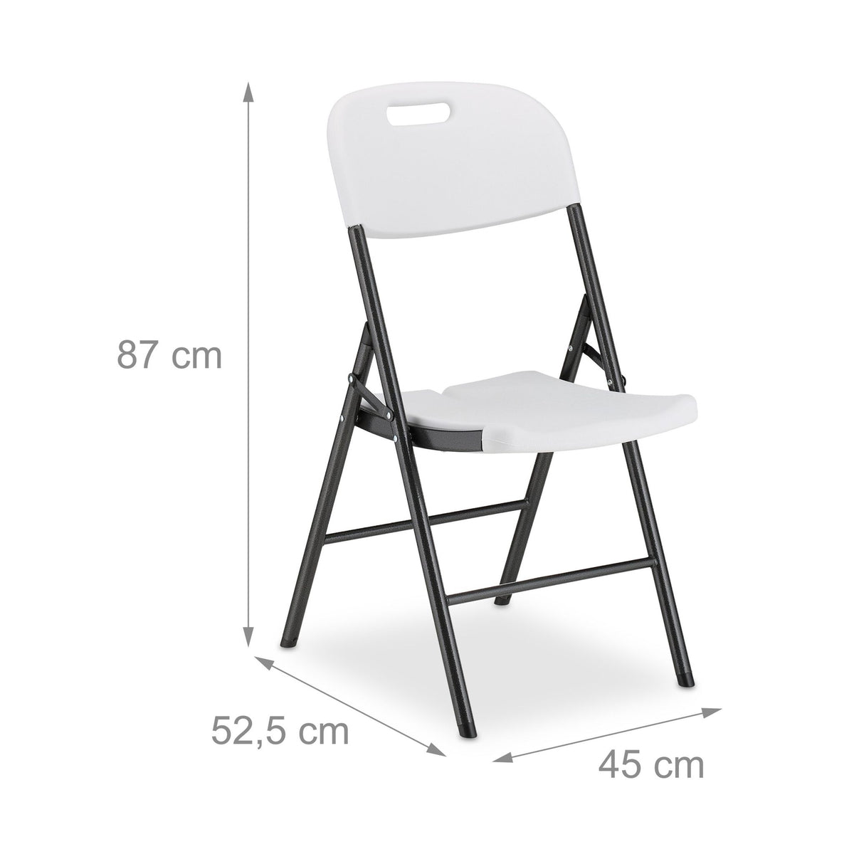 Folding chair for the garden in a set of 2