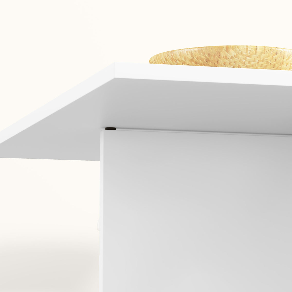 Folding dining table, mobile kitchen table for 2-4 people with open shelves, 1 drawer, folding table for small rooms, dining room 114.5 x 70 x 75 cm, white