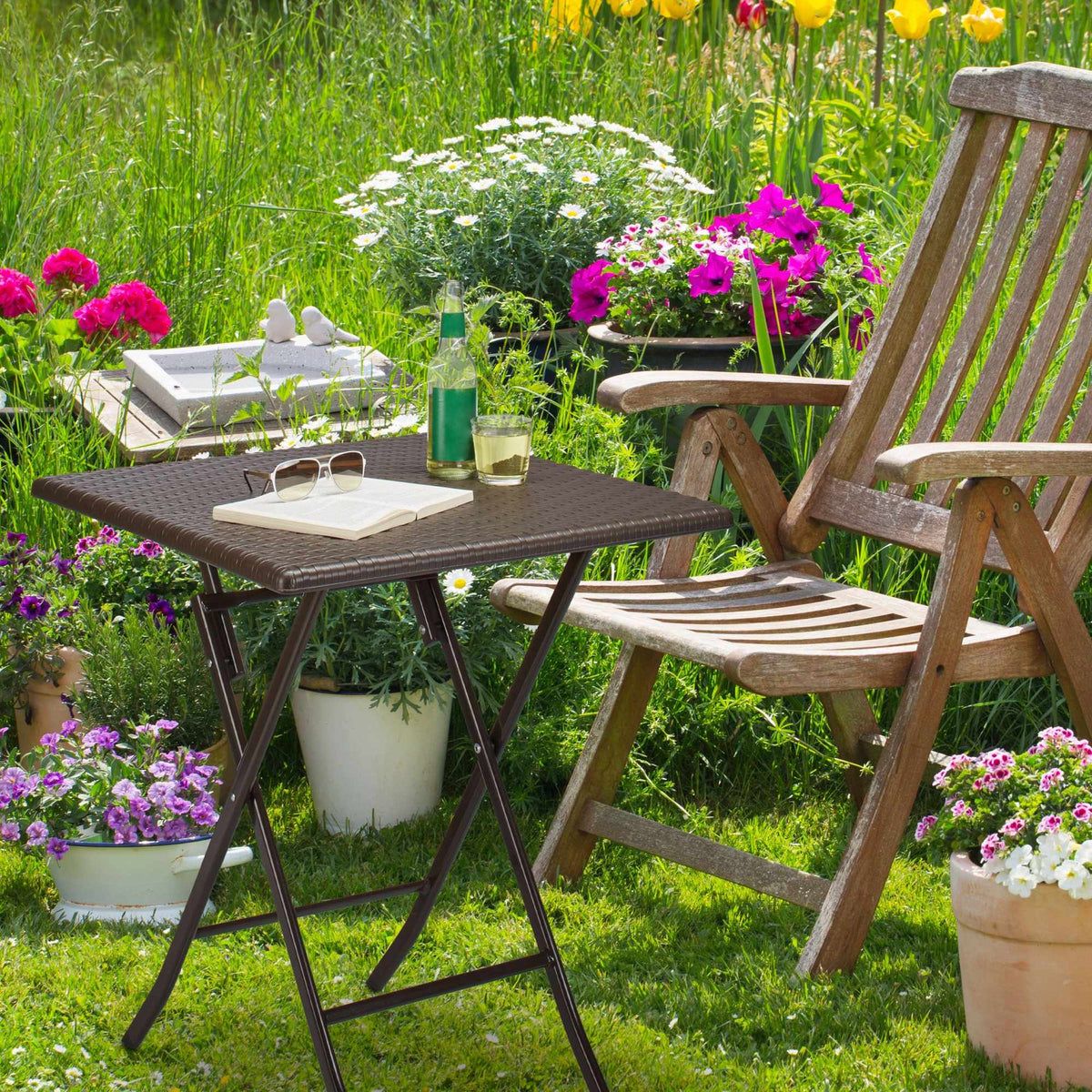 Folding garden table BASTIAN