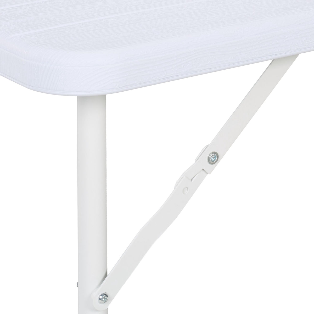 Folding garden table in wooden look