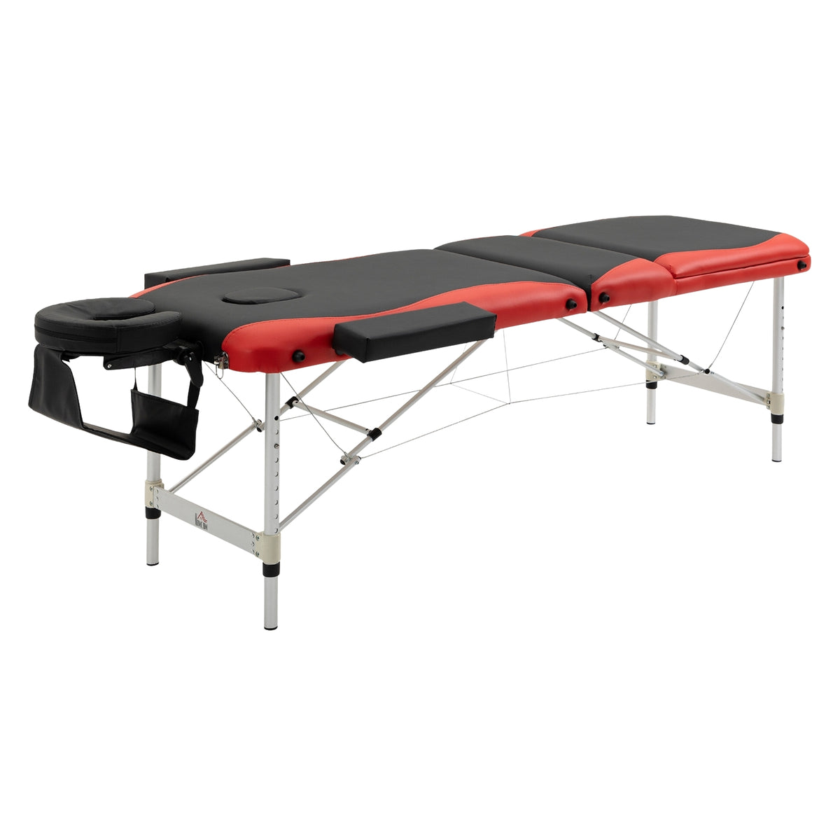 Folding massage tables, height-adjustable massage table with headrest 215 x 60 x 61-84 cm, aluminum & foam, ideal for cosmetics