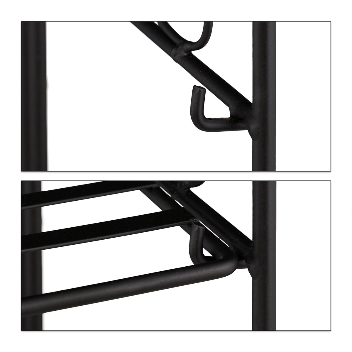Folding metal flower stand