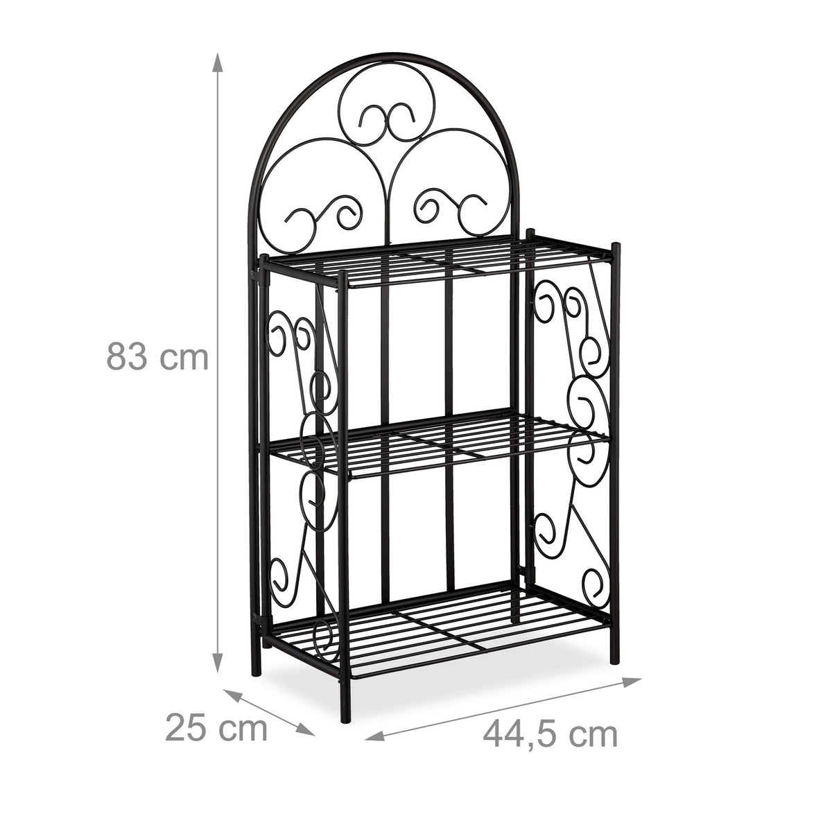 Folding metal flower stand