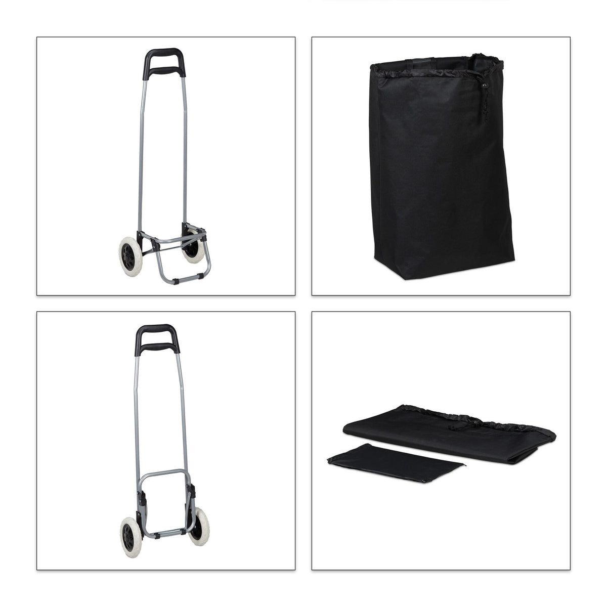Folding shopping trolley