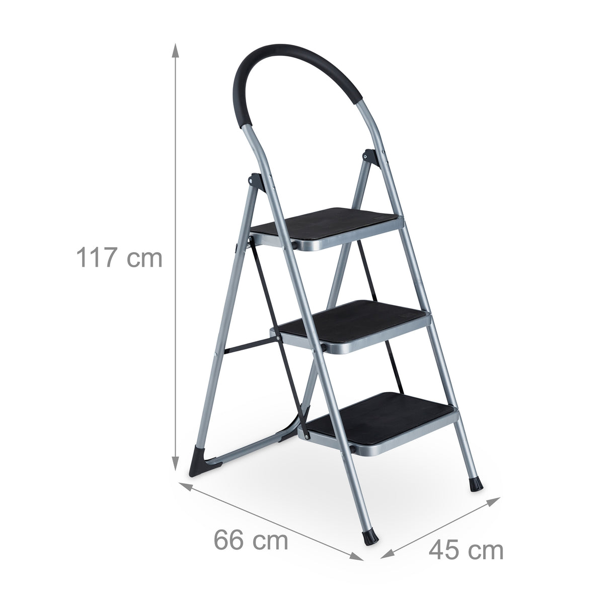 Folding stepladder, 3 steps