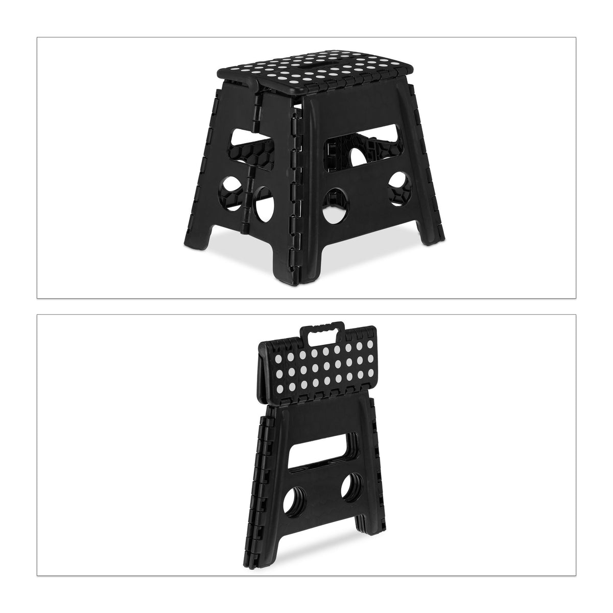 Folding stool L black