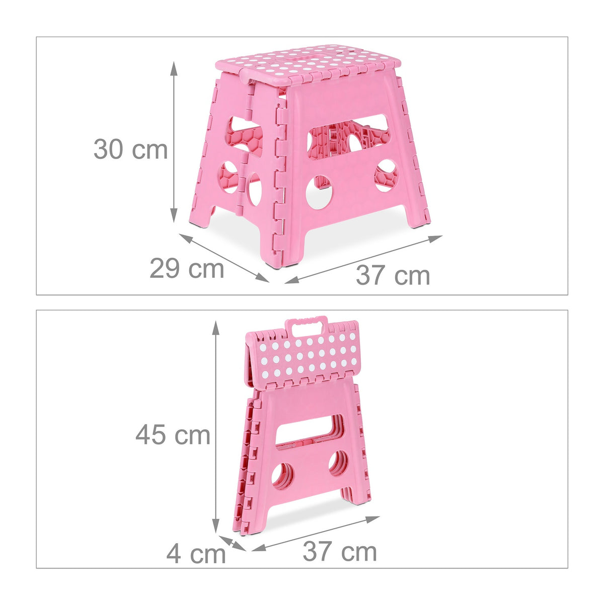 Folding stool L pink