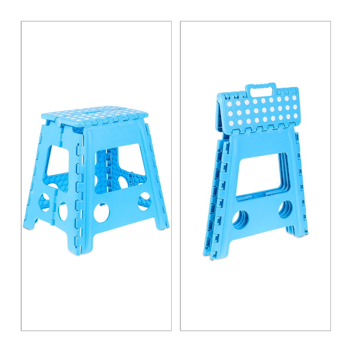 Folding stool XL blue