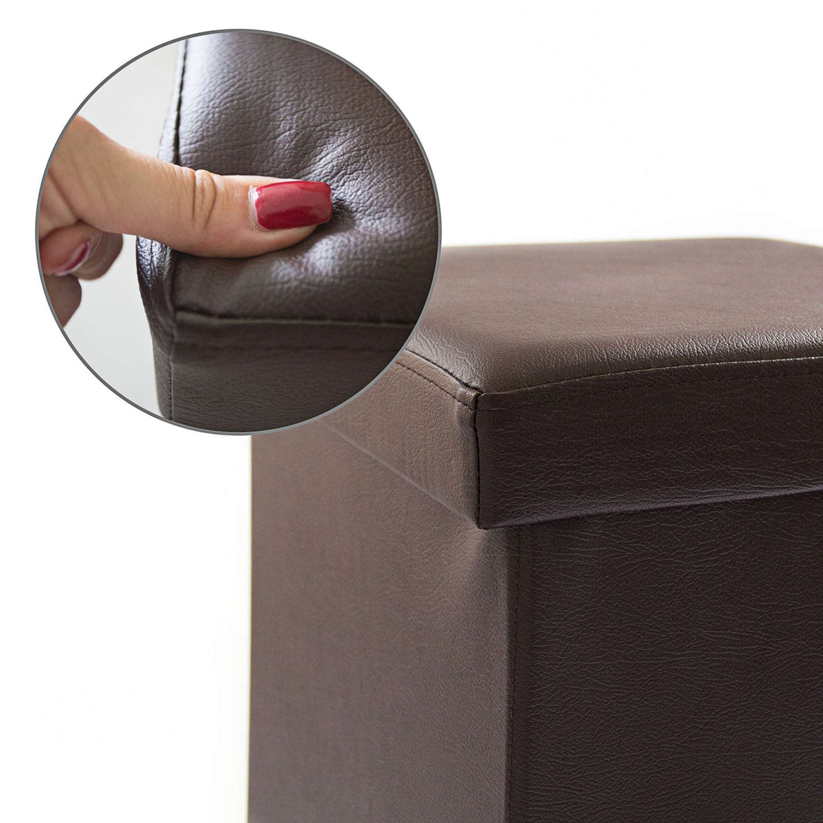 Folding stool artificial leather