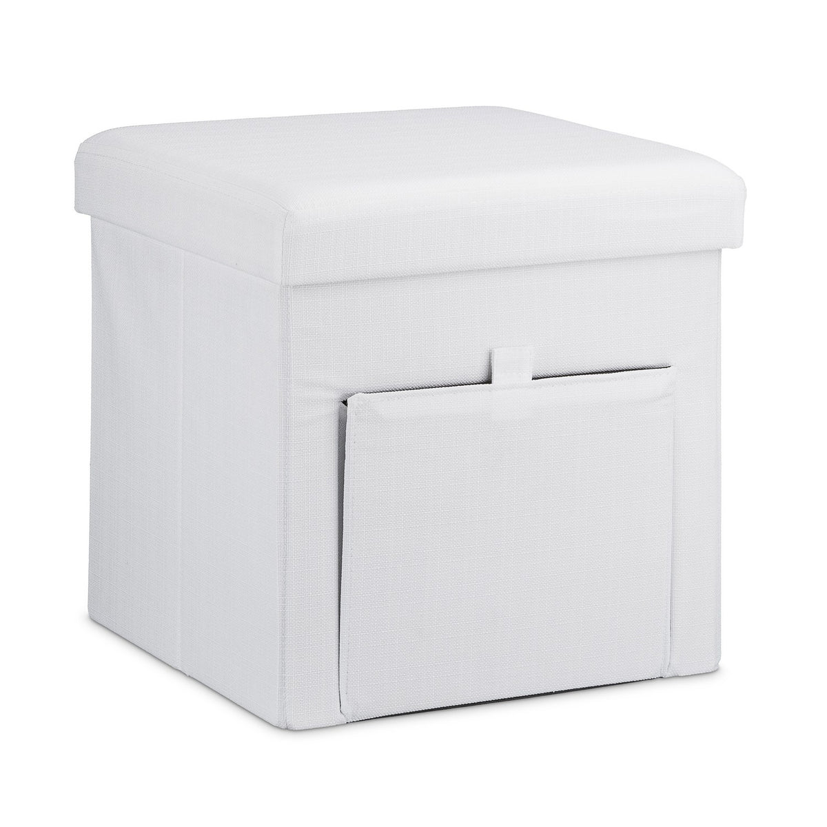 Folding stool with flap