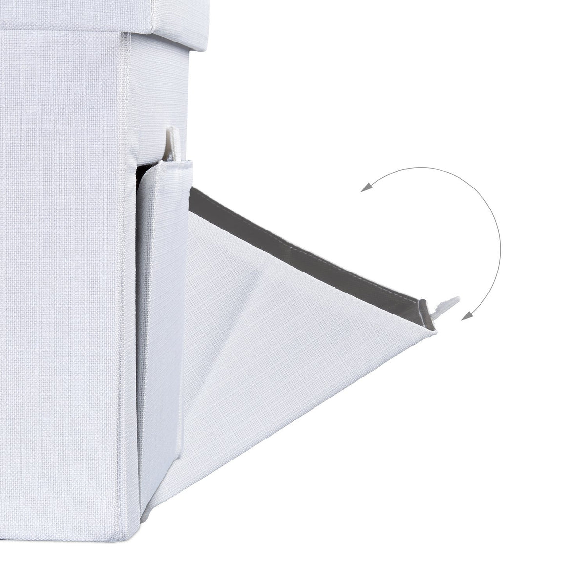 Folding stool with flap