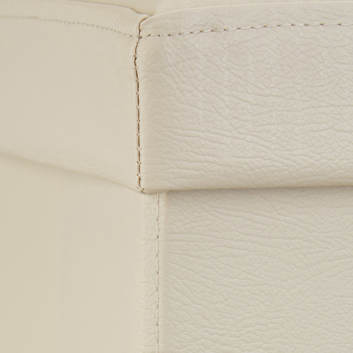 Folding storage bench in artificial leather