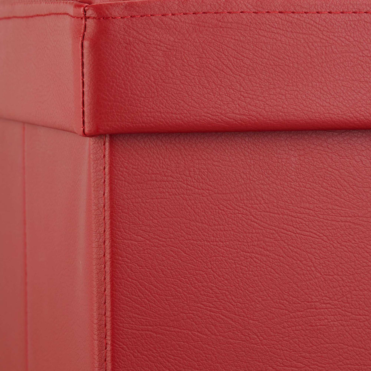 Folding storage bench in artificial leather