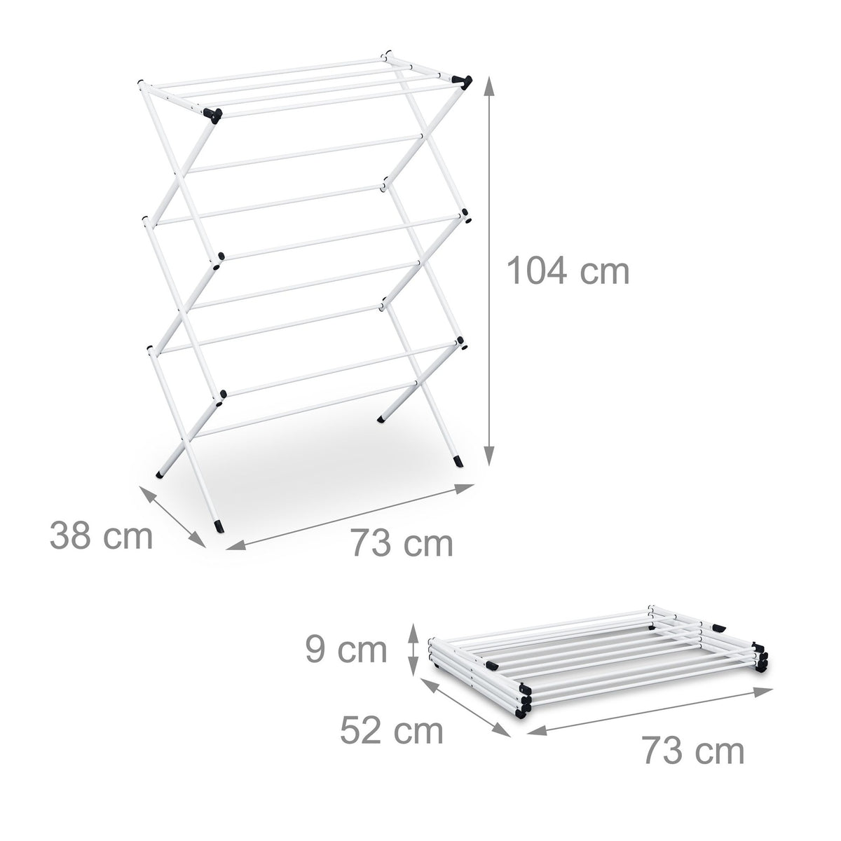 Folding tower clothes horse