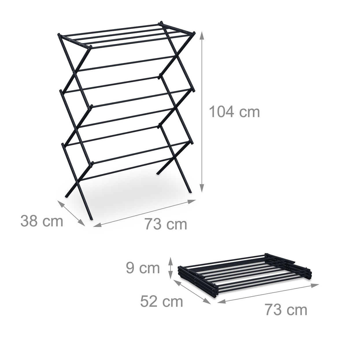 Folding tower clothes horse