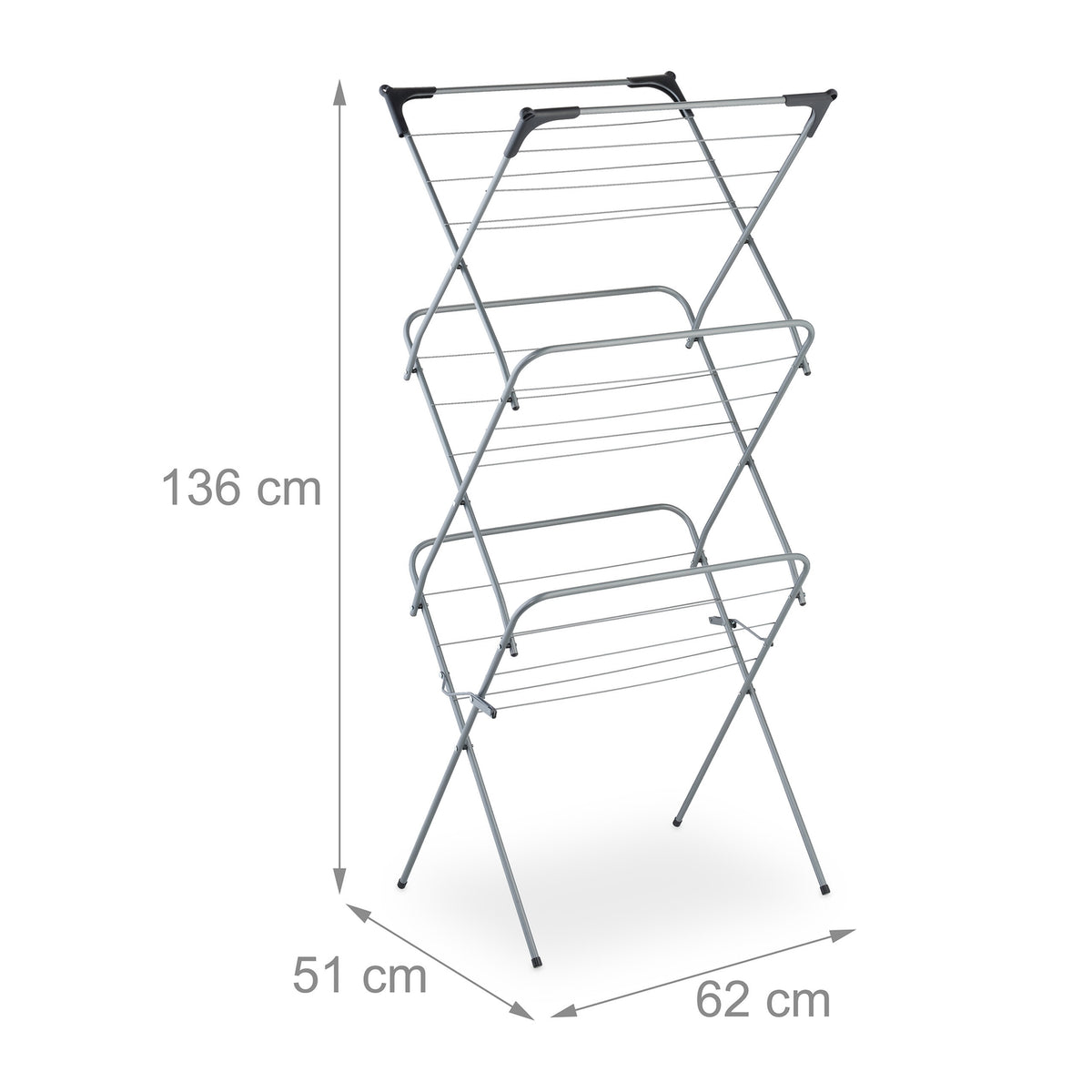 Folding tower clothes horse