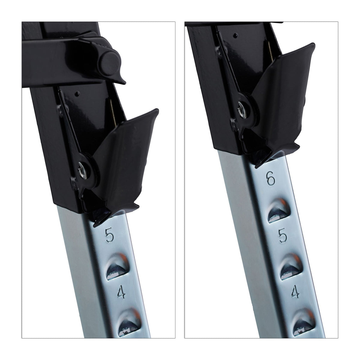 Folding trestle with carrying handle set of 2