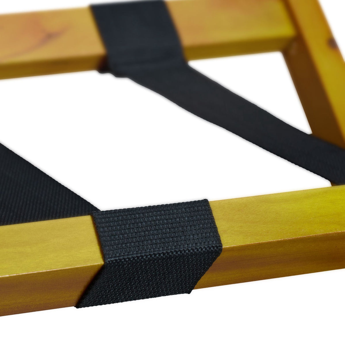 Folding wooden suitcase stand