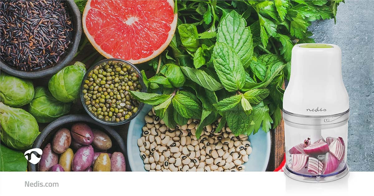 Food Chopper | 200 W | 0.5 l | Plastic | 1 speed setting | White