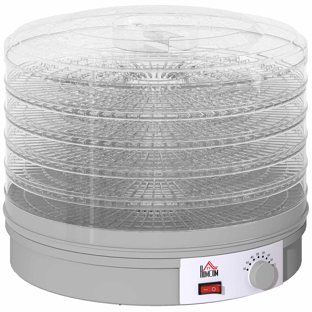 Food Dehydrator with 5 Stackable Trays, Adjustable Temp