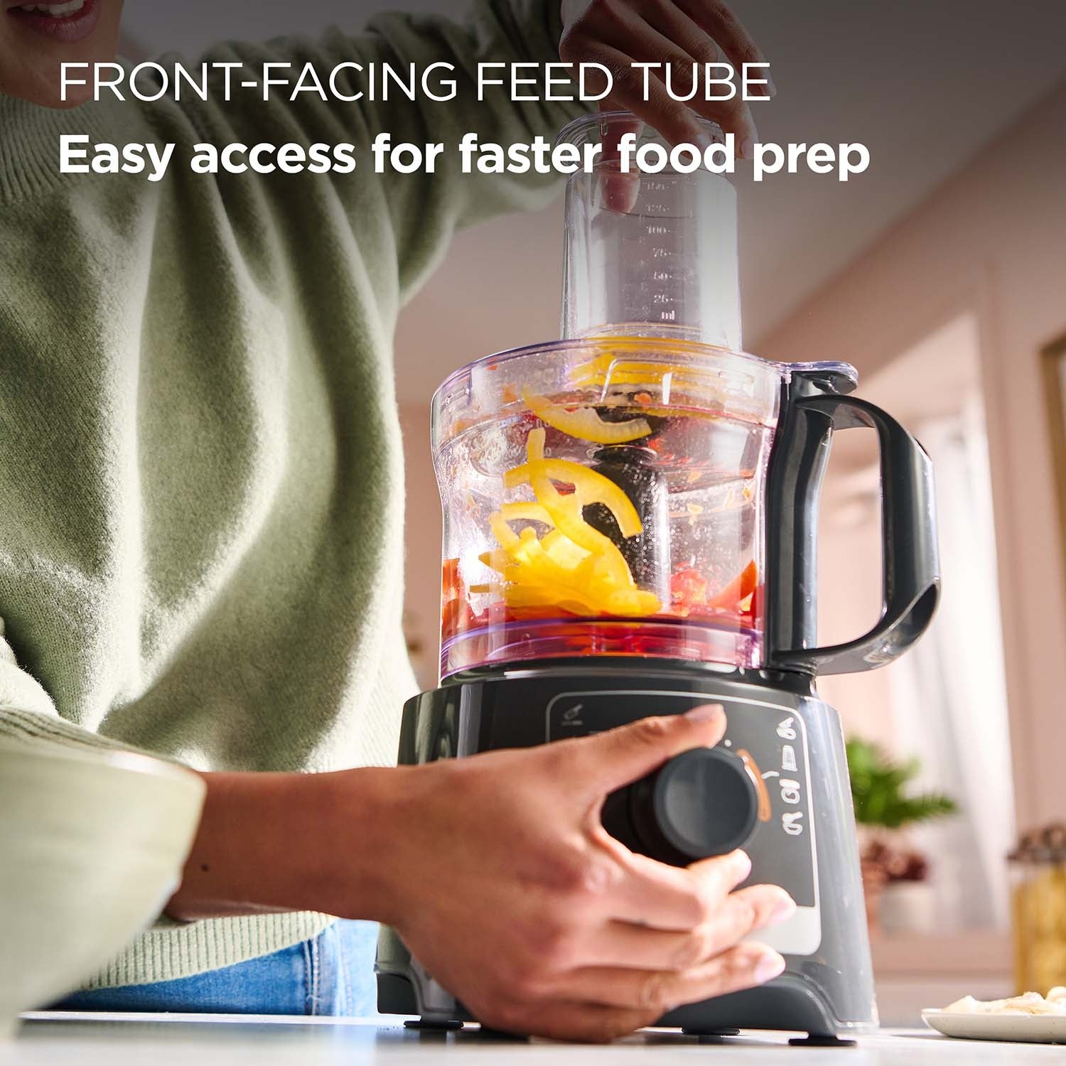Food Processor, 3.6L, Compact, Grey