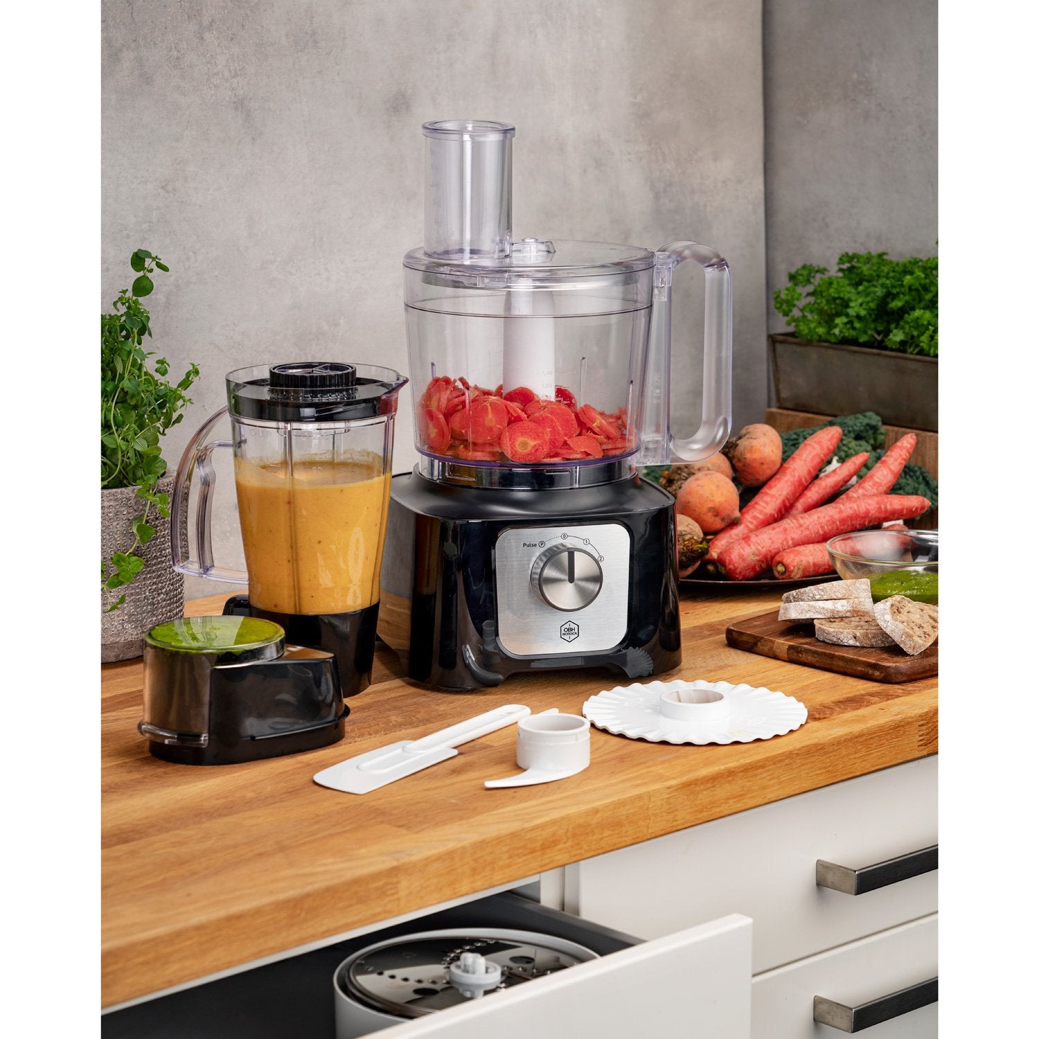 Food processor 800 watts Double Force Compact
