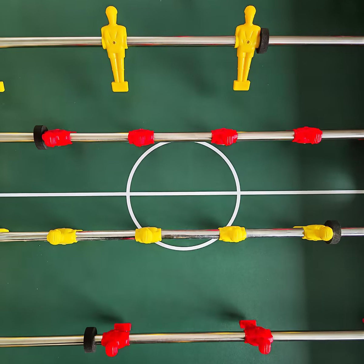 Foosball Table with Non-Slip Handles and Score Counters