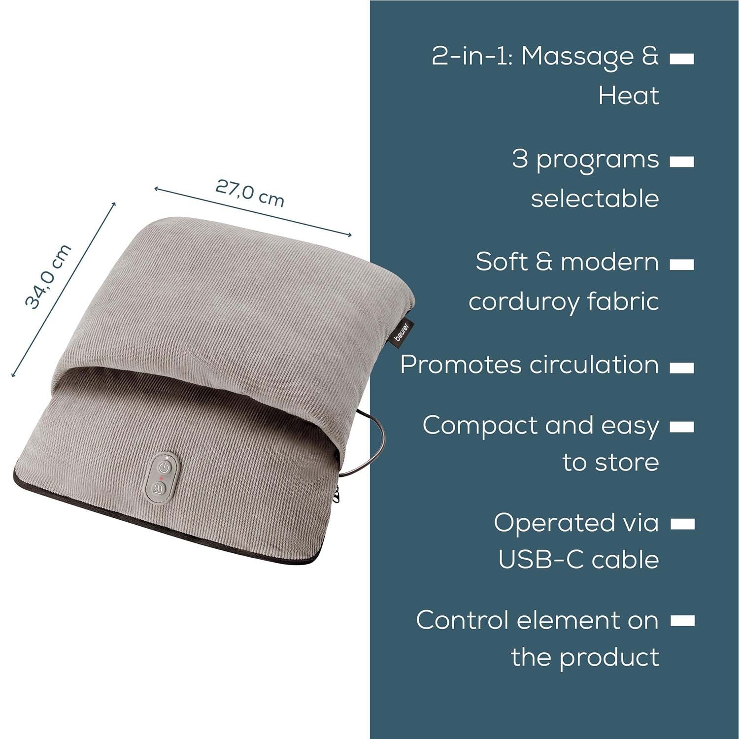 Foot Massager and Warmer 2-in-1 Device