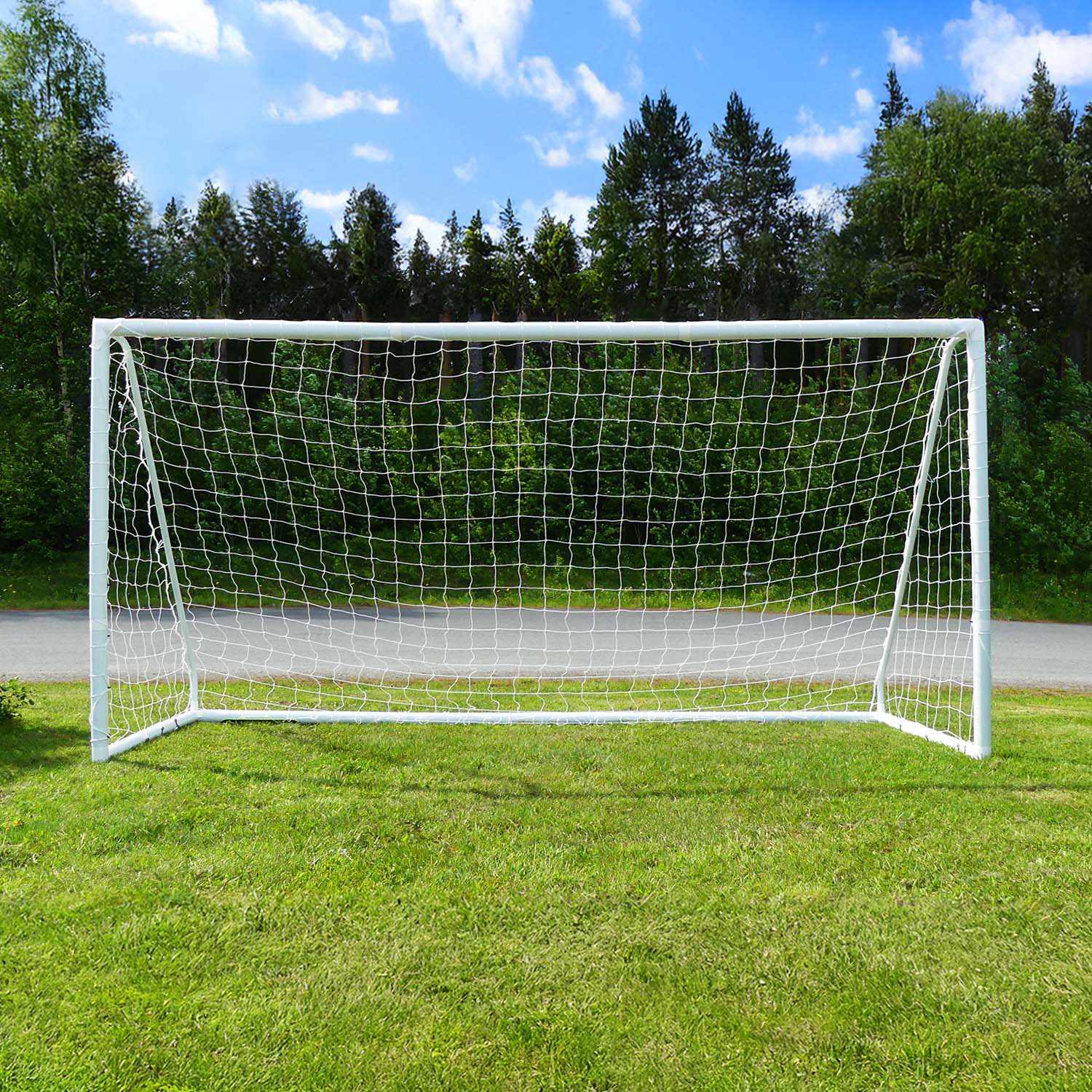 Football Goal 370x180 cm, Durable uPVC Frame