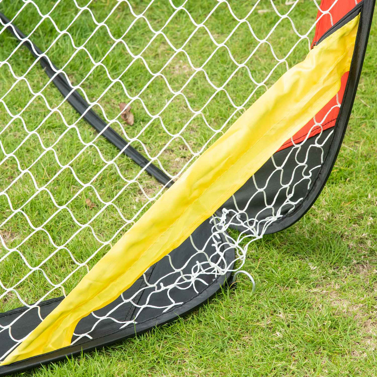 Football Goals Set Of 2 Football Net Mini Goals Foldable For The Garden Or Park For Children And Adults Steel Polyester Black 186 X 90 X 89 Cm