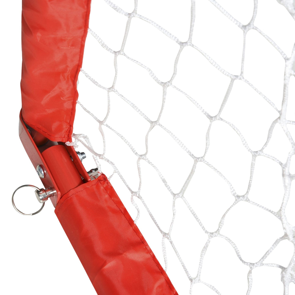 Football Goals Set Of 2 Mini Goals, Foldable Made Of Steel (Q195) And Tetrolon, Red, 90X36X60 Cm