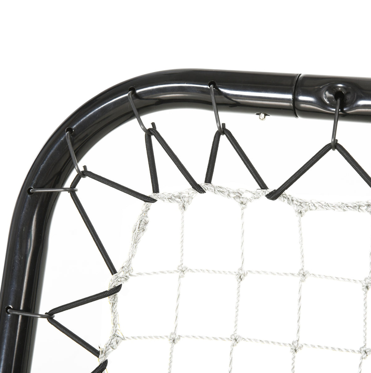 Football Rebounder Foldable Kickback Goal Rebound Wall 5 Levels Baseball Basketball Metal Black 78X84X65-78Cm