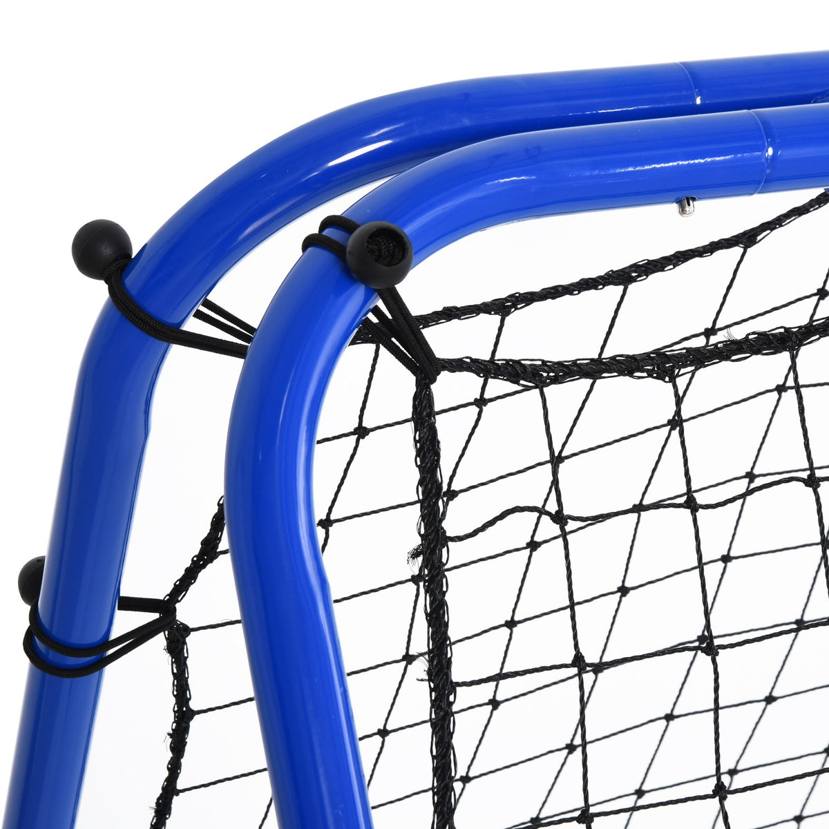 Football Rebounder Kickback Goal Rebound Wall Net Double-Sided Rebound Adjustable In 5 Levels Steel Blue 100 X 95 X 90 Cm