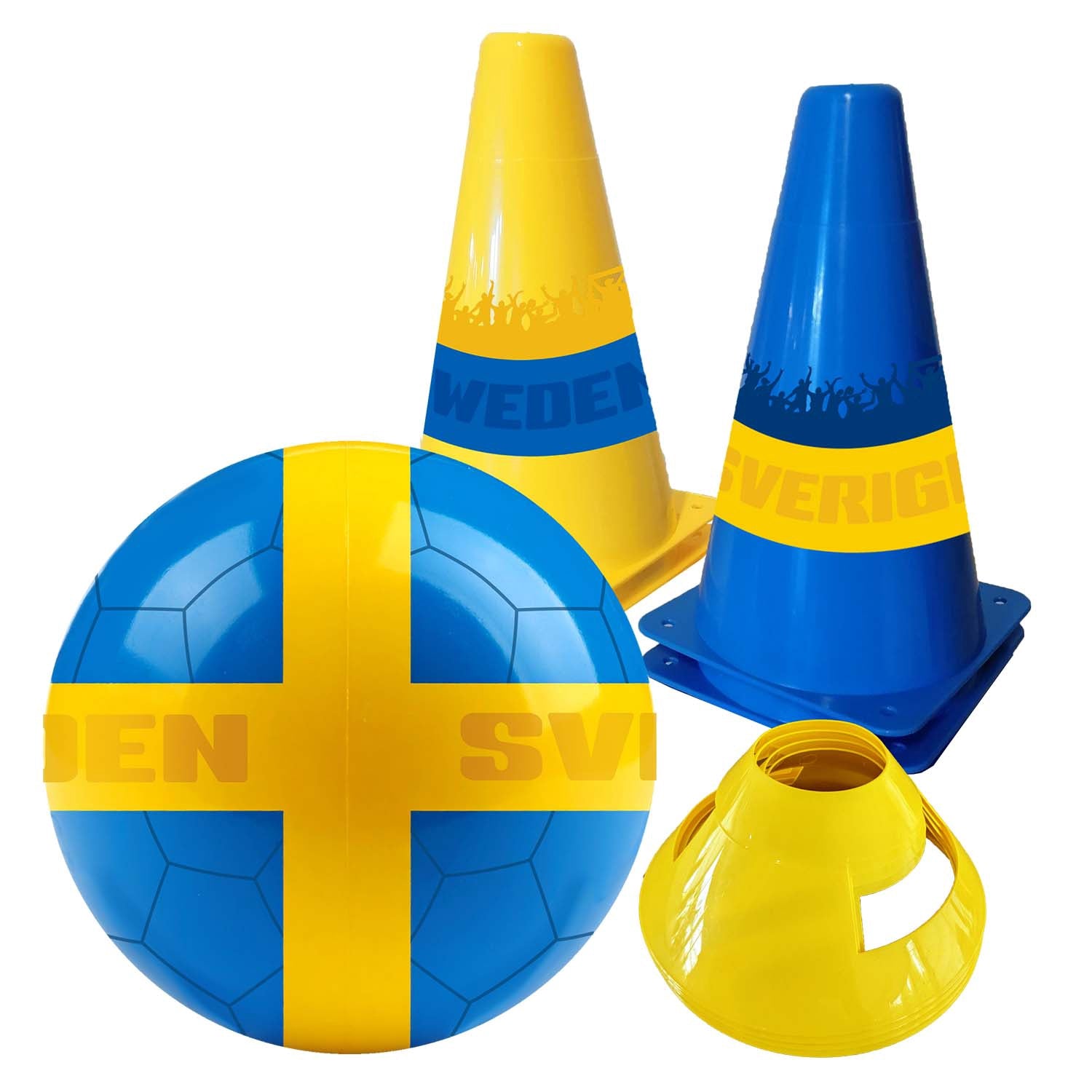 Football Set with Ball and Cones – Sweden Design