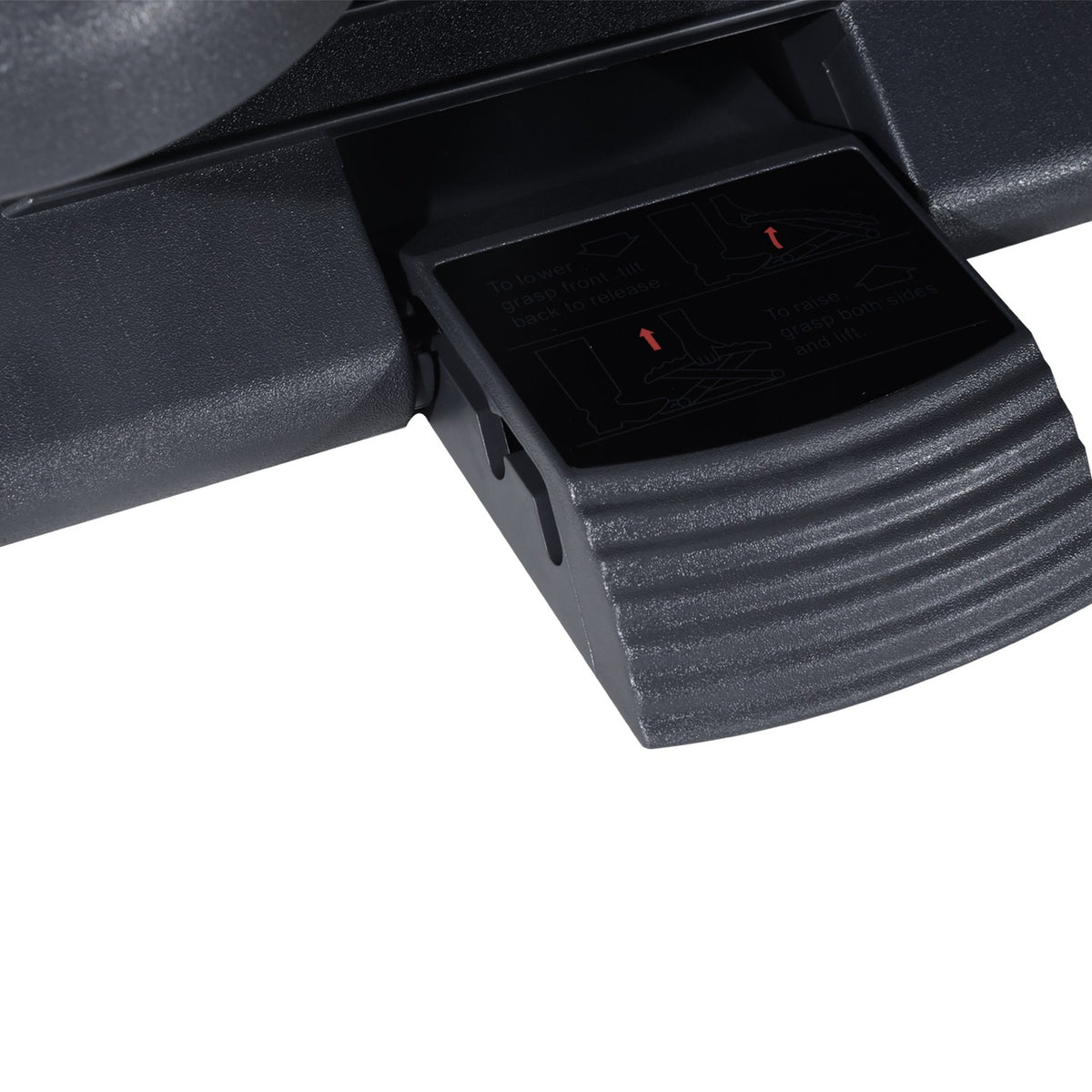 Footrest Relax Footrest For Office, Height-Adjustable, Plastic, Dark Gray, 46X35Cm