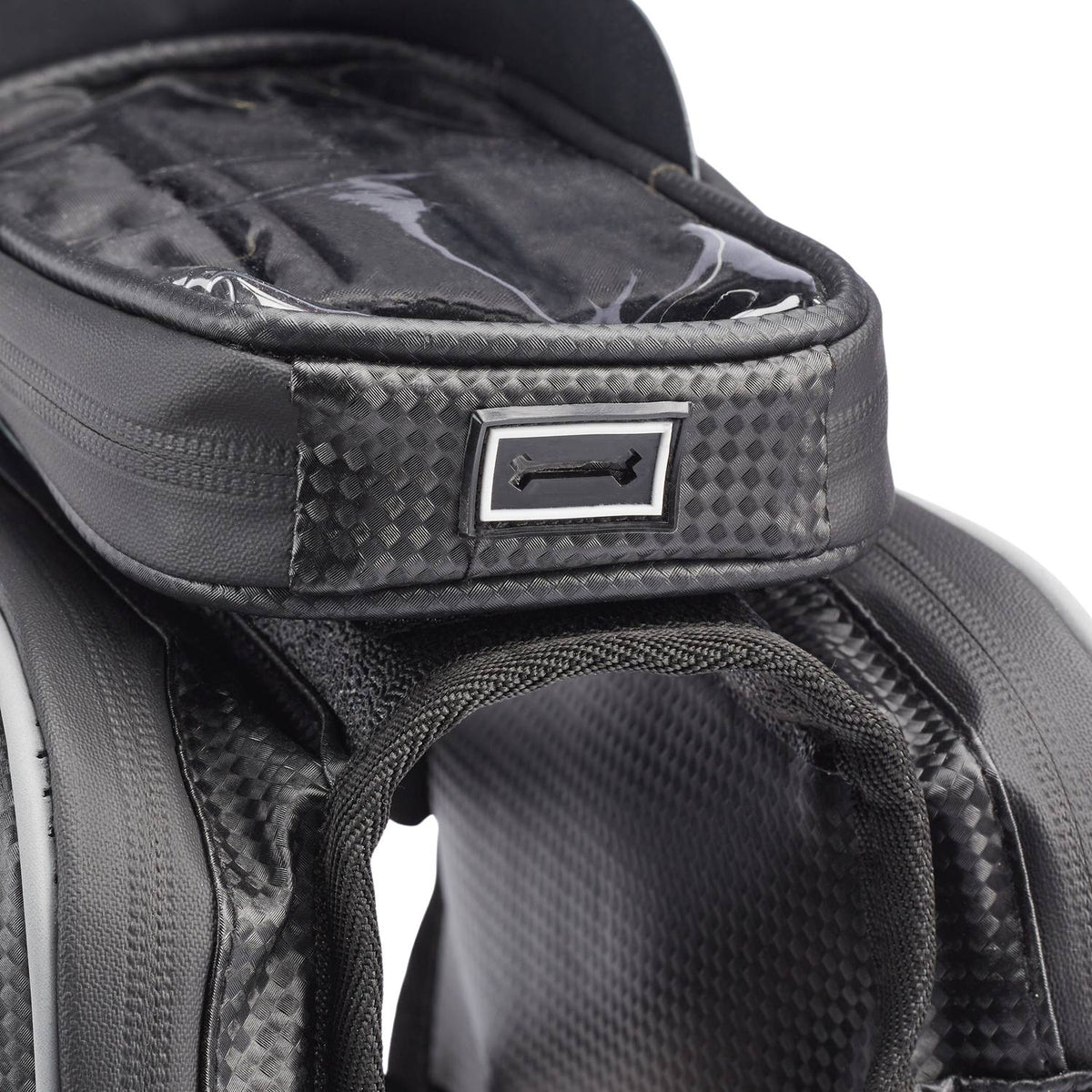 Frame bag for bicycle with compartment for mobile phone