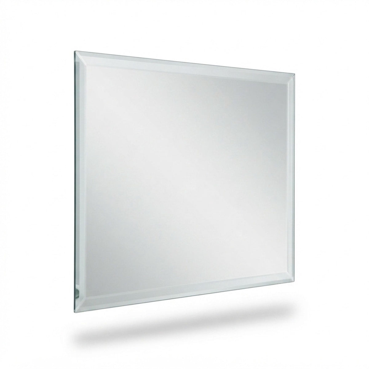 Frameless Bevelled Wall Mirror, 40 x 60 cm Glass