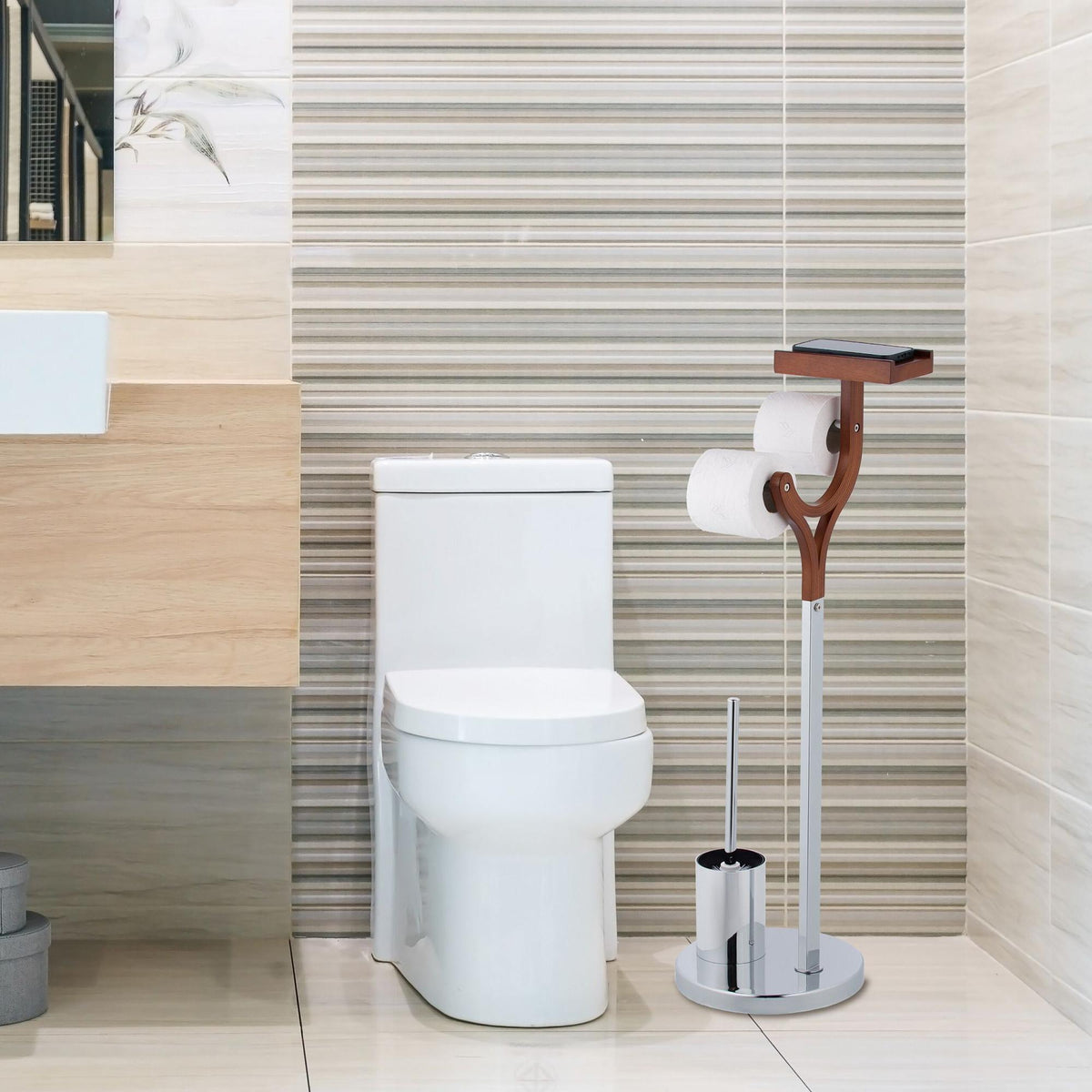 Freestanding toilet seat