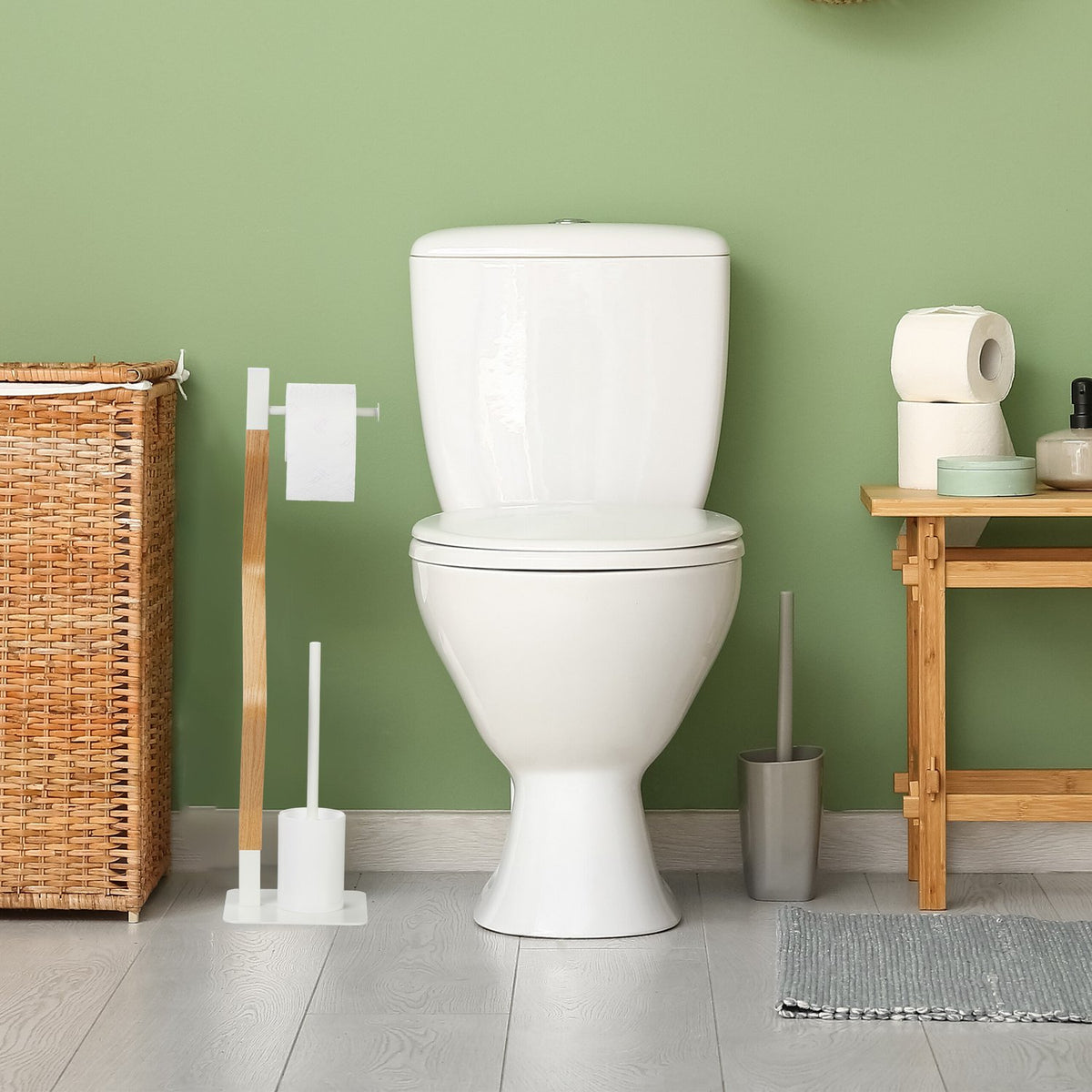 Freestanding toilet seat