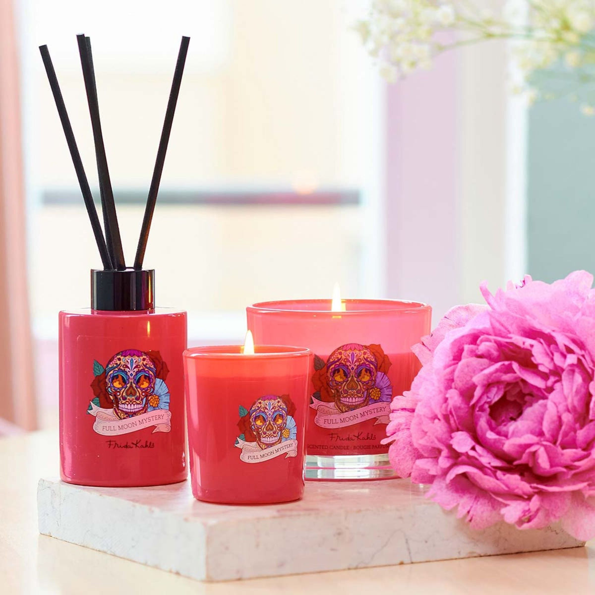Frida Kahlo Scented Candle, 180g, Floral Aroma
