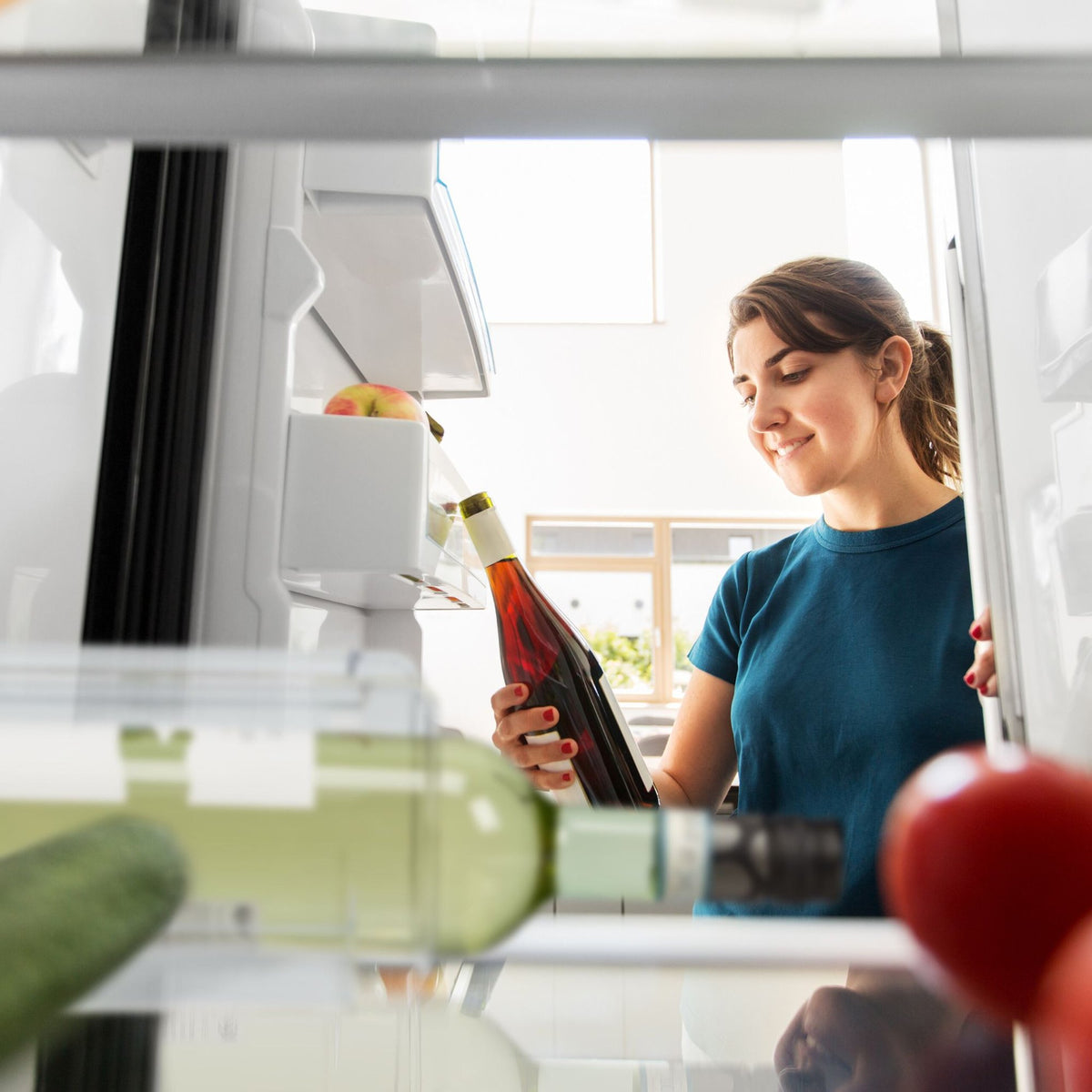 Fridge Bottle Organizer Set – Transparent, Stackable, Space-Saving