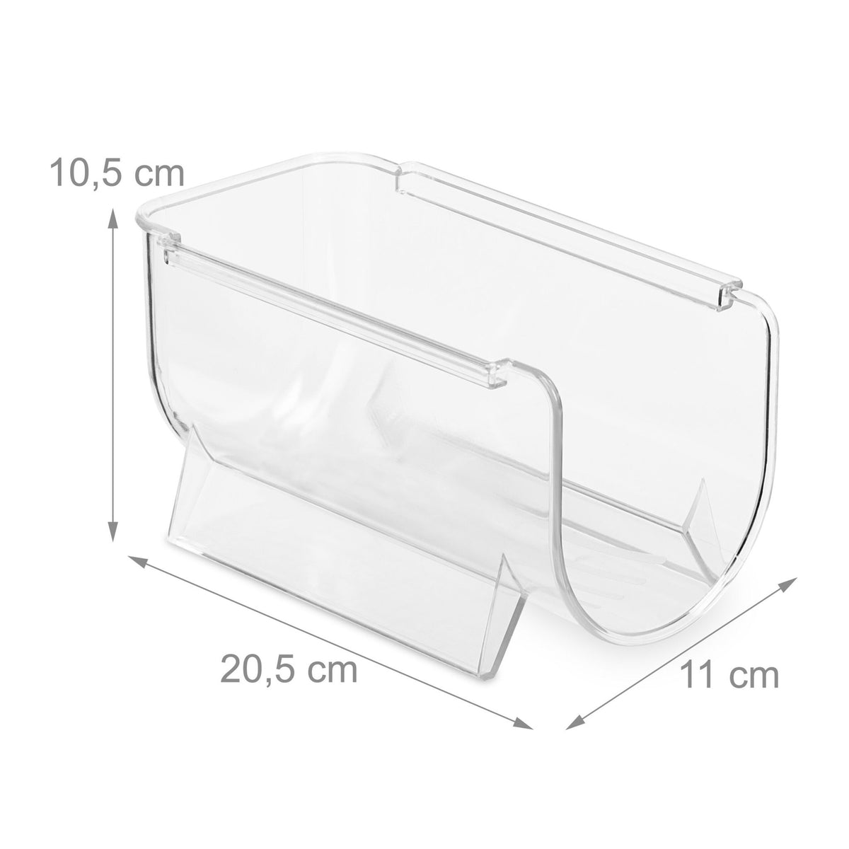 Fridge Bottle Organizer Set – Transparent, Stackable, Space-Saving