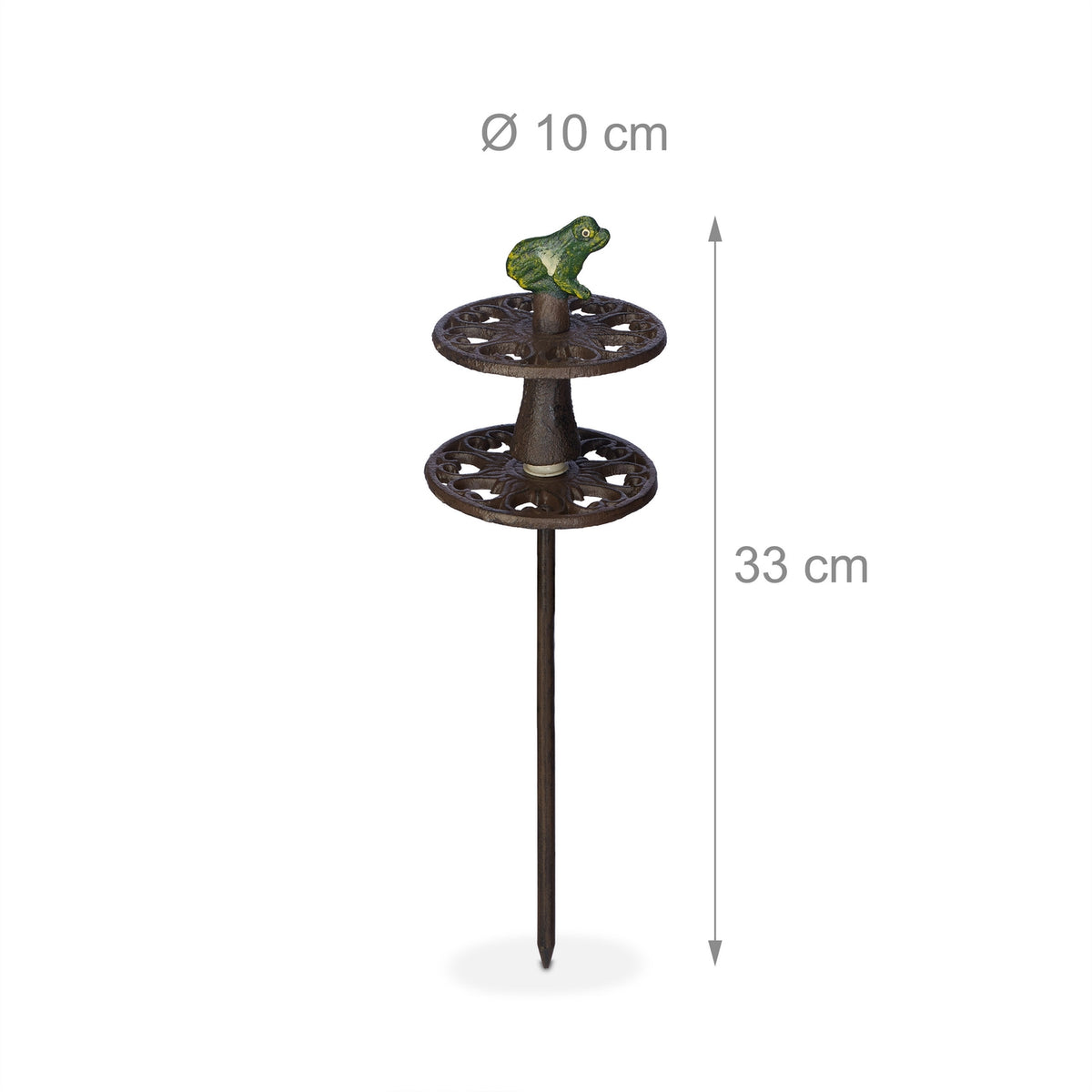 Frog for controlling garden hose