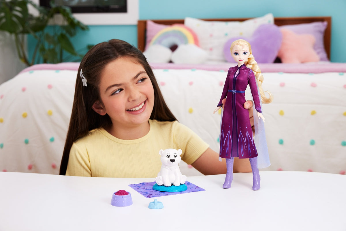 Frozen Elsa Doll & Animal Care Playset, 3+