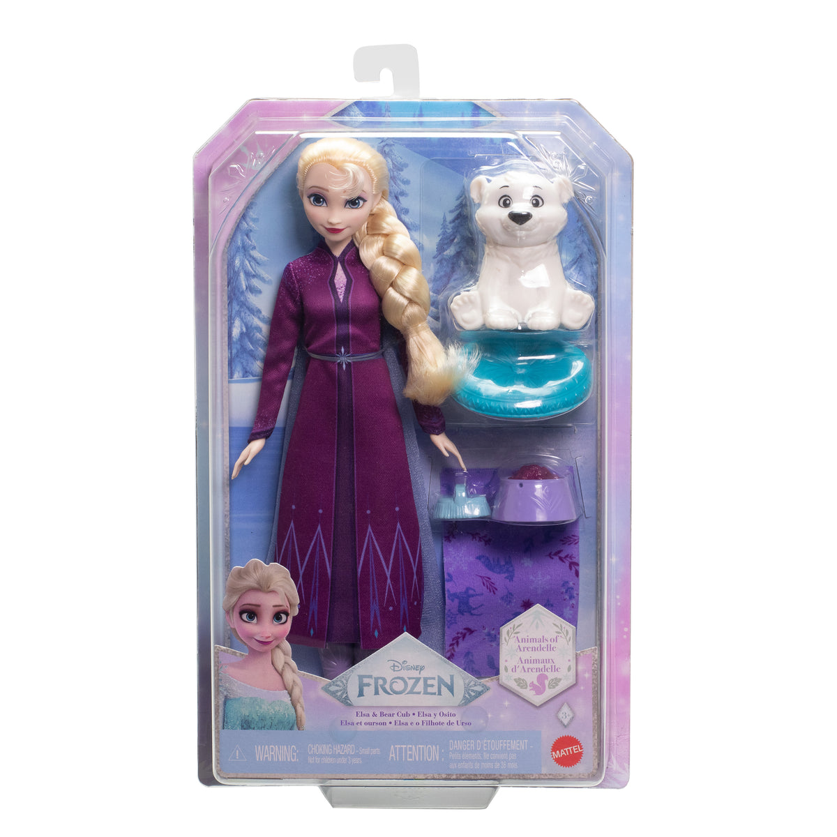 Frozen Elsa Doll & Animal Care Playset, 3+