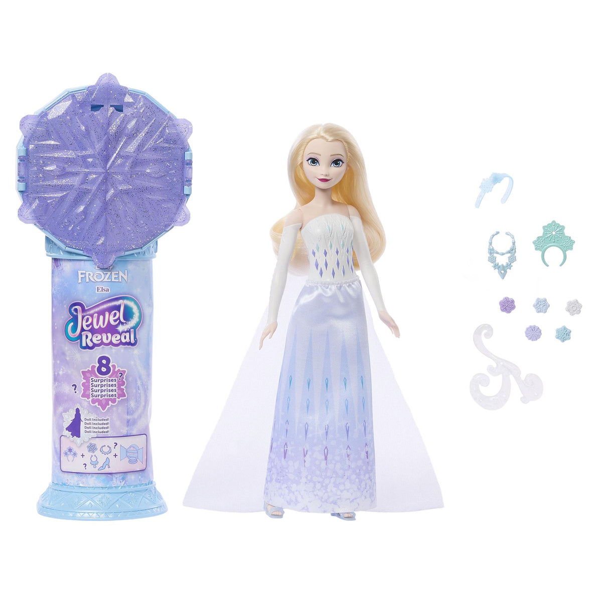 Frozen Elsa Reveal Wand with Jewelry and Doll Set