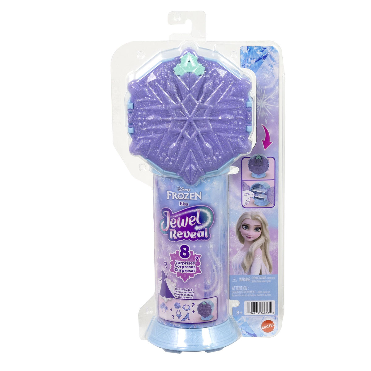 Frozen Elsa Reveal Wand with Jewelry and Doll Set