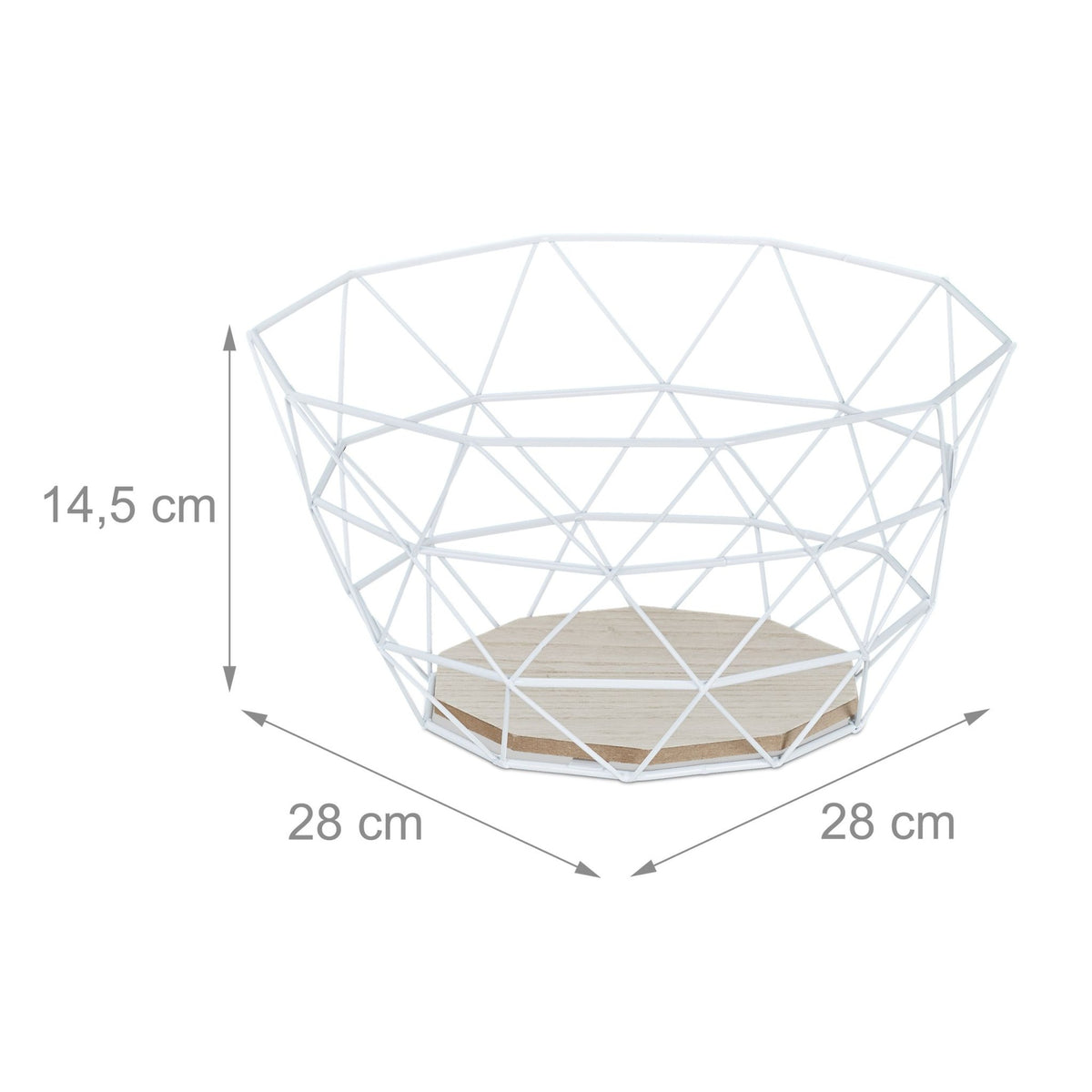Fruit basket with lattice design
