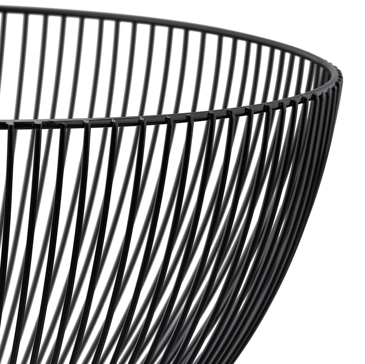 Fruit bowl in black metal